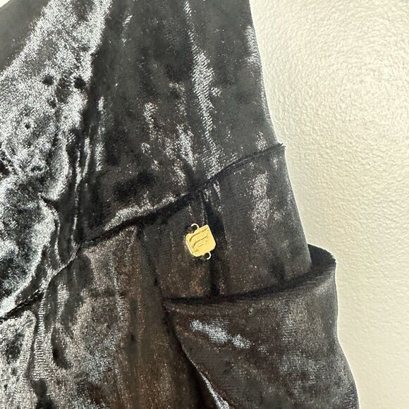 FABLETICS High Waisted Crushed Black Velour Crossover Leggings Size XXL NWOT - Picture 6 of 16